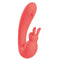 Blaze Bunny Thumper Vibe Coral - Dual Stimulator with Fluttery Ears & Thumper Pad - 10 Vibrating Functions & Dual Motors