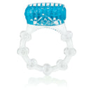 Screaming O Color Pop Quickie Silicone Vibrating Ring in blue, featuring pleasure knobs and ticklers for mutual stimulation.