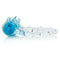 Color Pop Quickie Screaming O Vibrating Ring, silicone cock ring with pleasure knobs and ticklers, blue and clear design.