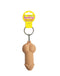 Super Fun Key Chain Squishy Penis with packaging and keyring, a playful novelty accessory by Little Genie.