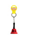 Red novelty key chain with bell labeled "Ring for Sex" from Little Genie, featuring a playful, cheeky design.