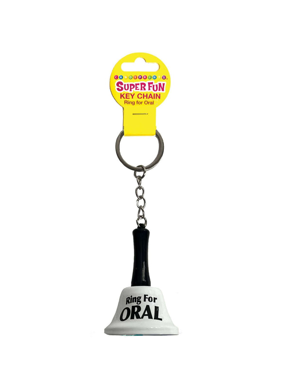 "Super Fun Key Chain Ring for Oral with playful bell design by Little Genie"