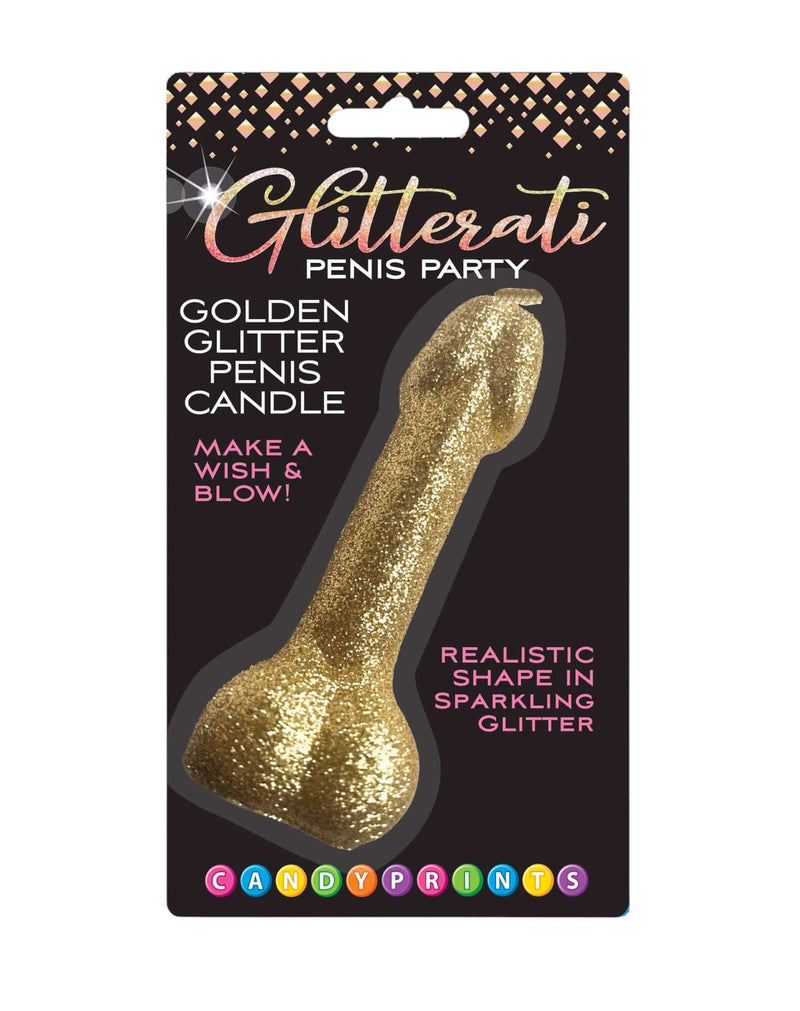 GLITTERATI GOLDEN GLITTER PENIS CANDLE-0