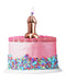 GLITTERATI METALLIC PINK PENIS CANDLE-1