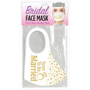 Little Genie Soon To Be Married AF Glitter Face Mask in packaging with playful glitter design.