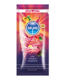 Skins Water Based Lubricant 5 ml Foil Mango and Passionfruit packaging showcasing tropical flavors.