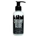 Creamy Glide Milky String Effect Lubricant 5.07 Oz bottle with pump, water-based intimate gel, ultra-slippery texture.