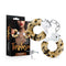 Temptasia Beginner Cuffs Leopard - Comfortable, stylish bondage cuffs for BDSM. Adjustable wrist cuffs with keys and safety release lever.