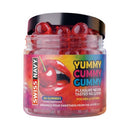 Swiss Navy Yummy Cummy Gummies 60 Pc in jar, fruit-flavored dietary supplement for daily wellness.