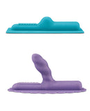 The Cowgirl Unicorn Premium Sex Machine in vibrant teal and purple, showcasing unique designs for playful stimulation.