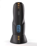 CyberSkin GalaxyVoy Thrusting and Rotating Masturbator Black automatic male stroker with thrusting and rotating features.