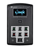 ElectraStim Linx App Controlled Stimulator Black and Silver handheld device with control buttons and display.