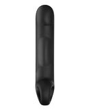 ElectraStim Ovid Silicone Noir Electro G-Spot Dildo in sleek black design showcasing its curved shape and ergonomic features.