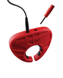 ElectraStim Silicone Fusion Viper Cock Shield with red design for electro play sensations and comfort during wear.