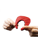 ElectraStim Silicone Fusion Viper Cock Shield being held to showcase its unique design and electro play functionality.