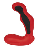 ElectraStim Silicone Fusion Habanero Prostate Massager in vivid red silicone with black accents.