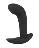 ElectraStim Electro Booty Buddy Prostate Massager Black showcasing its curved design for anal pleasure.