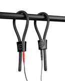 ElectraStim Prestige ElectraLoops Electro Cock Rings Black featuring adjustable design and rubber loops.