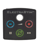 ElectraStim Kix EM40 Electro Stimulator Black control panel with LED display and function buttons.