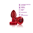 Viben Cheeky Charms Small Vibrating Remote Anal Plug Red with multiple features and remote control.