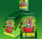 Chubby Chews Male Enhancement gummies display with playful squirrel design on vibrant green background.