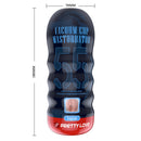 Pretty Love Realistic Vagina Vacuum Cup Masturbator Beige product packaging showcasing its lifelike design and compact size.