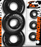 Black Oxballs Ringer Max 3-Pack Cockrings featuring Atomic-Jock branding, thicker and stronger stretchy rings for enhanced performance.