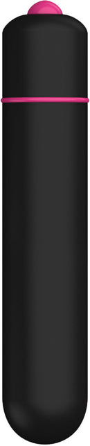 Hott Products Frenzy Power Bullet Vibrator Black in sleek, pocket-friendly design with ten speeds of vibration.