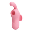 Pretty Love Magic Fairy Finger Vibrator Pink, a silicone toy with dual-action pleasure and precise control.