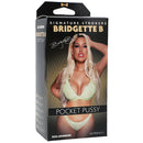 Signature Ultraskyn Stroker Pocket Pussy Bridgette B Vanilla packaging featuring Bridgette B in lingerie.