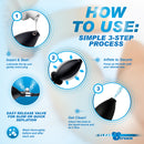 How to use CleanStream Inflatable Enema Plug Black in a 3-step process: Insert, Inflate, and Get Clean!