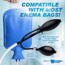 CleanStream Inflatable Enema Plug Black shown compatible with most enema bags and cleansing kits.