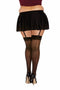 SHEER THIGH HIGH BLACK Q/S-1