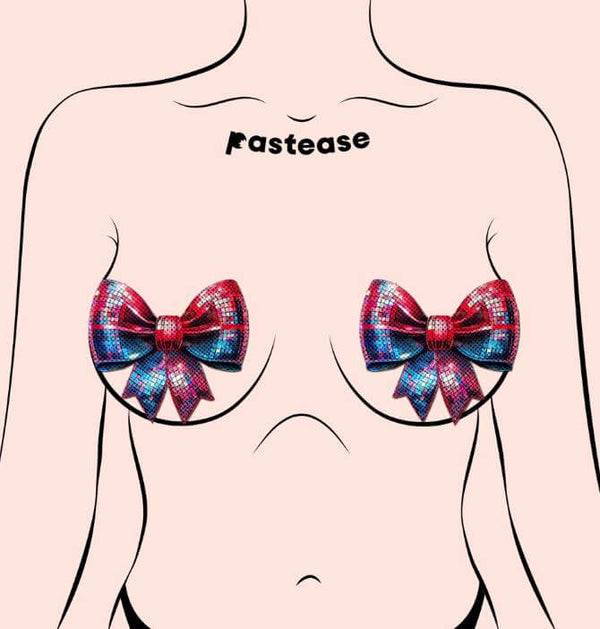 DISCO BALL BOW PASTIES-0
