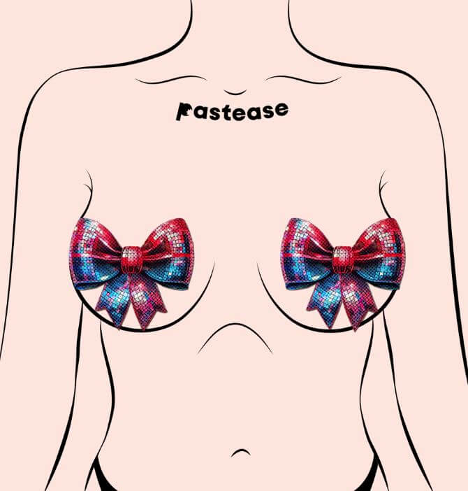 DISCO BALL BOW PASTIES-0