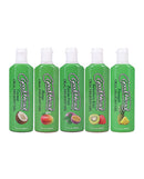GoodHead Tropical Fruits Oral Delight Gel Pack of 5 bottles featuring coconut, mango, passion fruit, kiwi, and pineapple flavors.