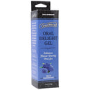Goodhead Oral Delight Gel 4 Oz Blue Raspberry packaging, enhancing oral flavor and comfort.