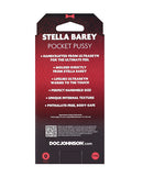 Signature Strokers ULTRASKYN Pocket Pussy Stella Barey packaging detailing features and product information.