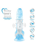 Doctor Love Zinger Dual Vibrating Sleeve Clear with textured rings and 22,000 vibrations per minute for ultimate stimulation.