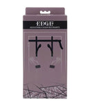Edge Adjustable Door Restraints Black packaging showing adjustable door restraint system for secure positioning.