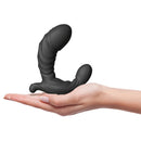 Dorcel Ultimate Expand Inflatable Vibrator in a hand, showcasing its silicone design and dual motors for pleasure.