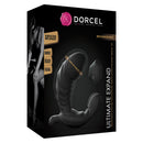 Dorcel Ultimate Expand Inflatable Vibrator packaging with remote control and features highlighted.