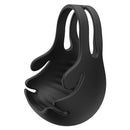 Dorcel Fun Bag Vibrating Cock Ring Black, silicone vibrating penis and testicle stimulator.