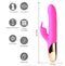 Maia Toys Super Charged Pink Rabbit Vibrator, 10 functions, rechargeable, waterproof, medical grade silicone, 8.5 inches long.