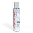 Dynamo Lube Water-based Formula 4.4 Oz bottle with a sleek design for enhanced intimacy and pleasure.