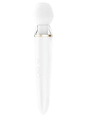 Satisfyer Double Wand-er Wand Massager White with interchangeable heads for versatile body exploration.