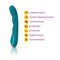 Swagger Ocean Wriggling G-Spot Vibrator with dual motors, 10 functions, 3 rotation speeds, splashproof, USB rechargeable, premium silicone.