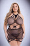 DIAMONTE NET MINI DRESS BLACK Q/S-1