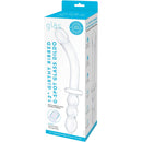 Gläs 12 Inch Girthy Ribbed G-Spot Glass Dildo with Handle Grip packaging