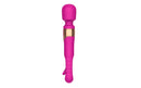 Pixie Dual Function Vibrating Wand Massager for Intense G-Spot and C-Spot Stimulation in vibrant pink color.